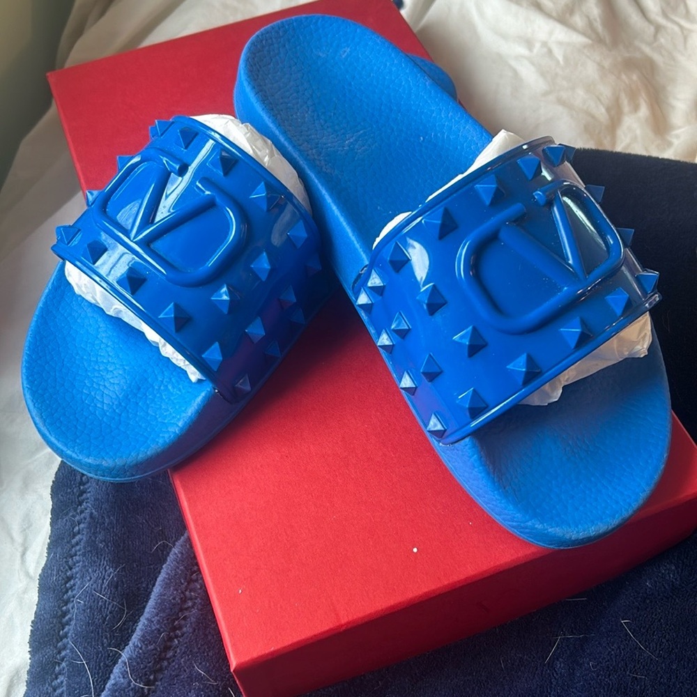 Valentino Garavani Royal Blue Slides
